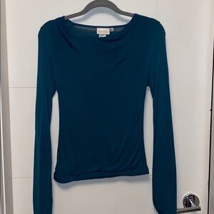 Green long sleeve 100% Bamboo top